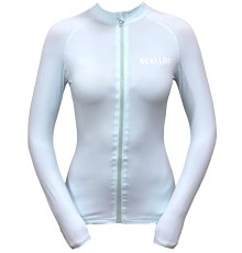 Рашгард женский SCALLOPS PROSKIN ZIP W`S бирюзовый